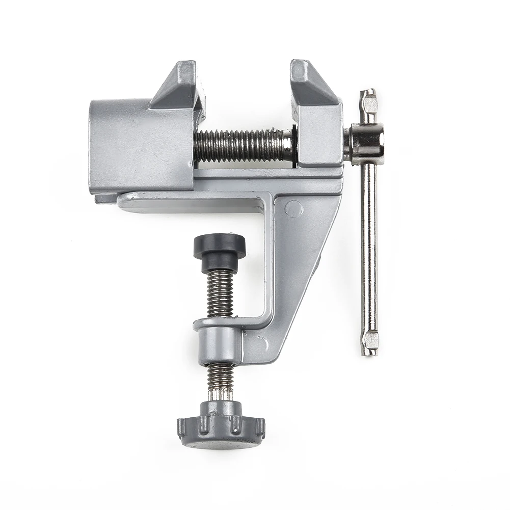 

Table Bench Vise 10.6cm Work Clamp Swivel Hobby Craft Repair Tool For Using To Cut Bend Or Alter Small Objects Mini Tool Vice
