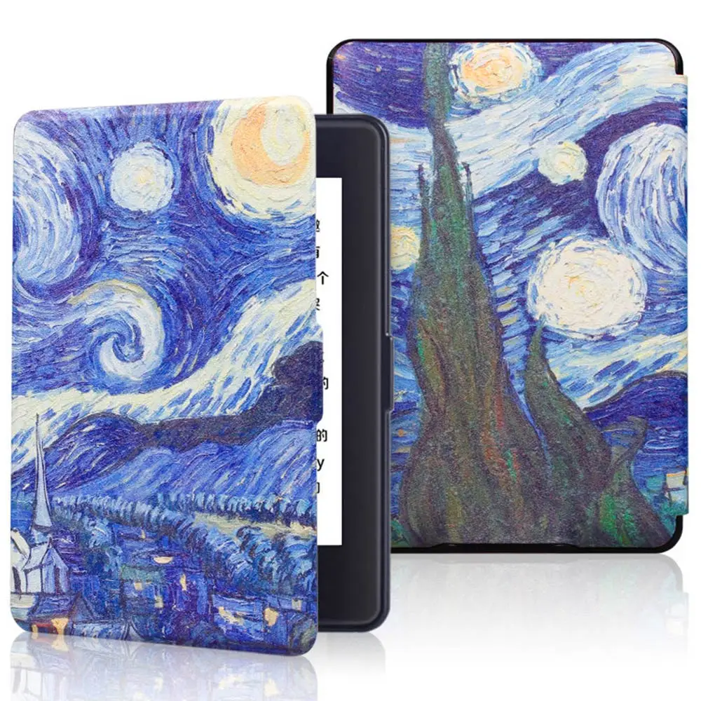 Новинка, умный чехол Kindle Paperwhite, ультратонкий Магнитный чехол из искусственной кожи, защитный чехол для Amazon Kindle Paperwhite 1/2/3 - Цвет: 14
