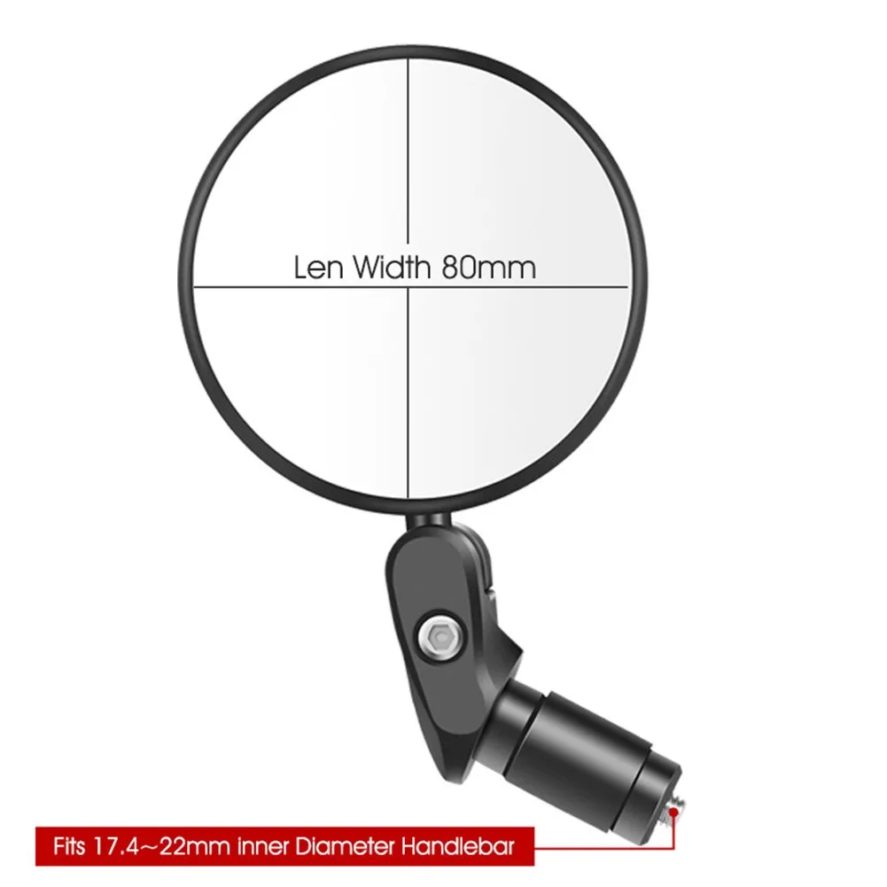 

Universal Wide-angle Cycling Bicycle Rear View Mirror Foldable Round Mirror 360 Degree Rotation Bike Rearview Bike Cycling Part