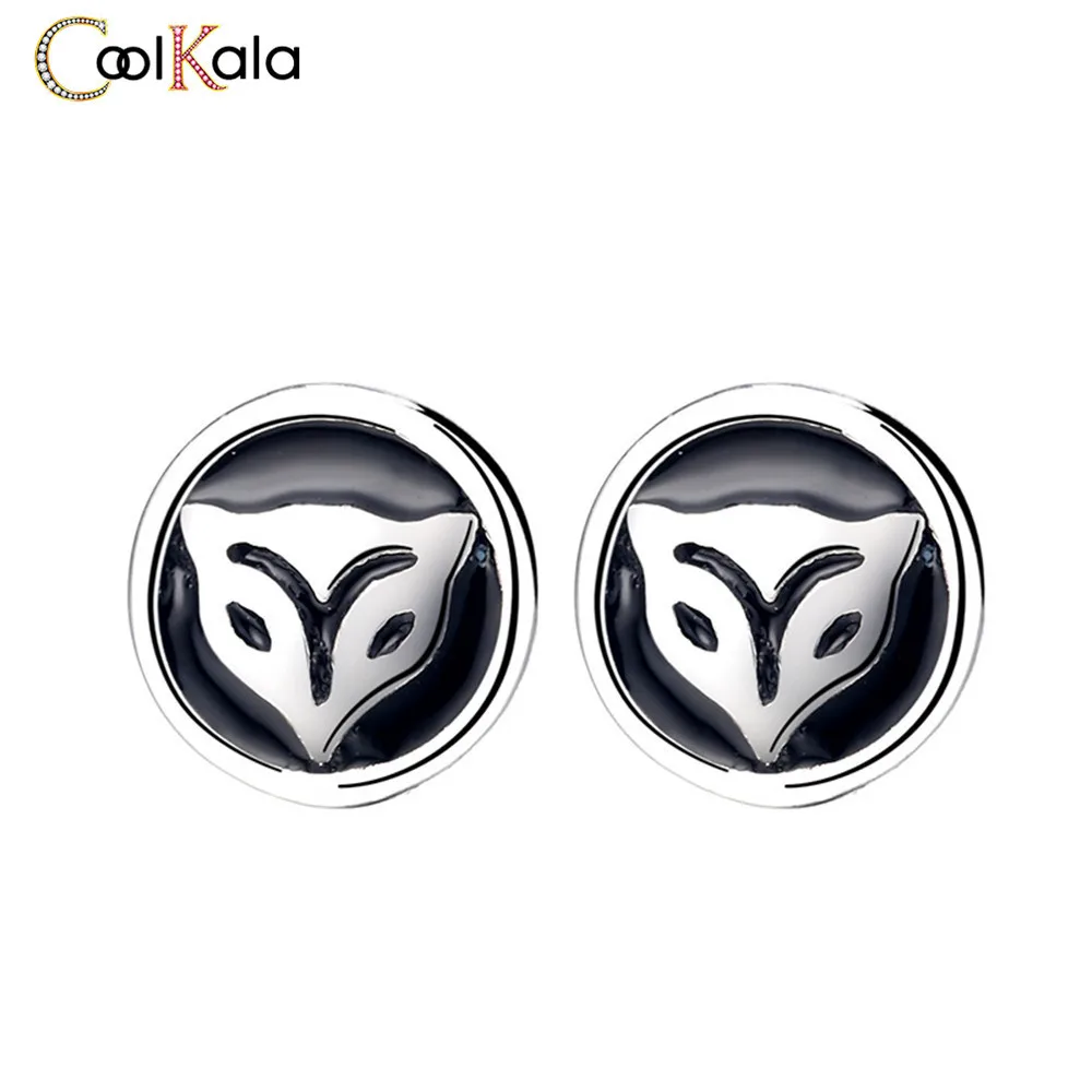Серьги Coolkala из стерлингового серебра S925 пробы в стиле панк/хип хоп/рок для мужчин
