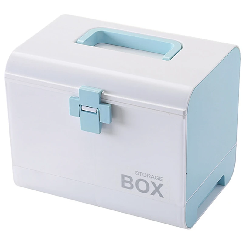 

Portable First Aid Kit Storage Box Medicine Box Container Emergency Kit Multi-Layer Storage Organizer