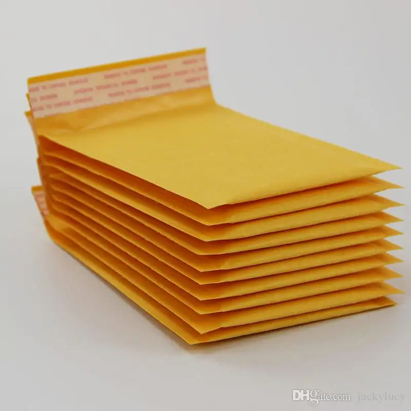 

4.7*6.3 Inch 12*16cm+4cm Kraft Bubble Mailers Envelopes Wrap Bags Padded Envelope Mail Packing Pouch Free Shipping