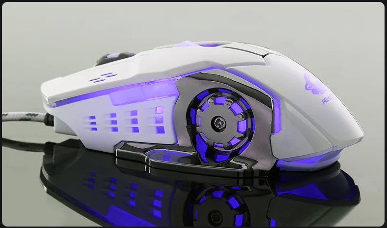 4000 dpi механический профессиональный игровой провод мыши Mute Lighting mouse 6 клавиш для ПК ноутбука игровая мышь E-sport Macro Definition mouse