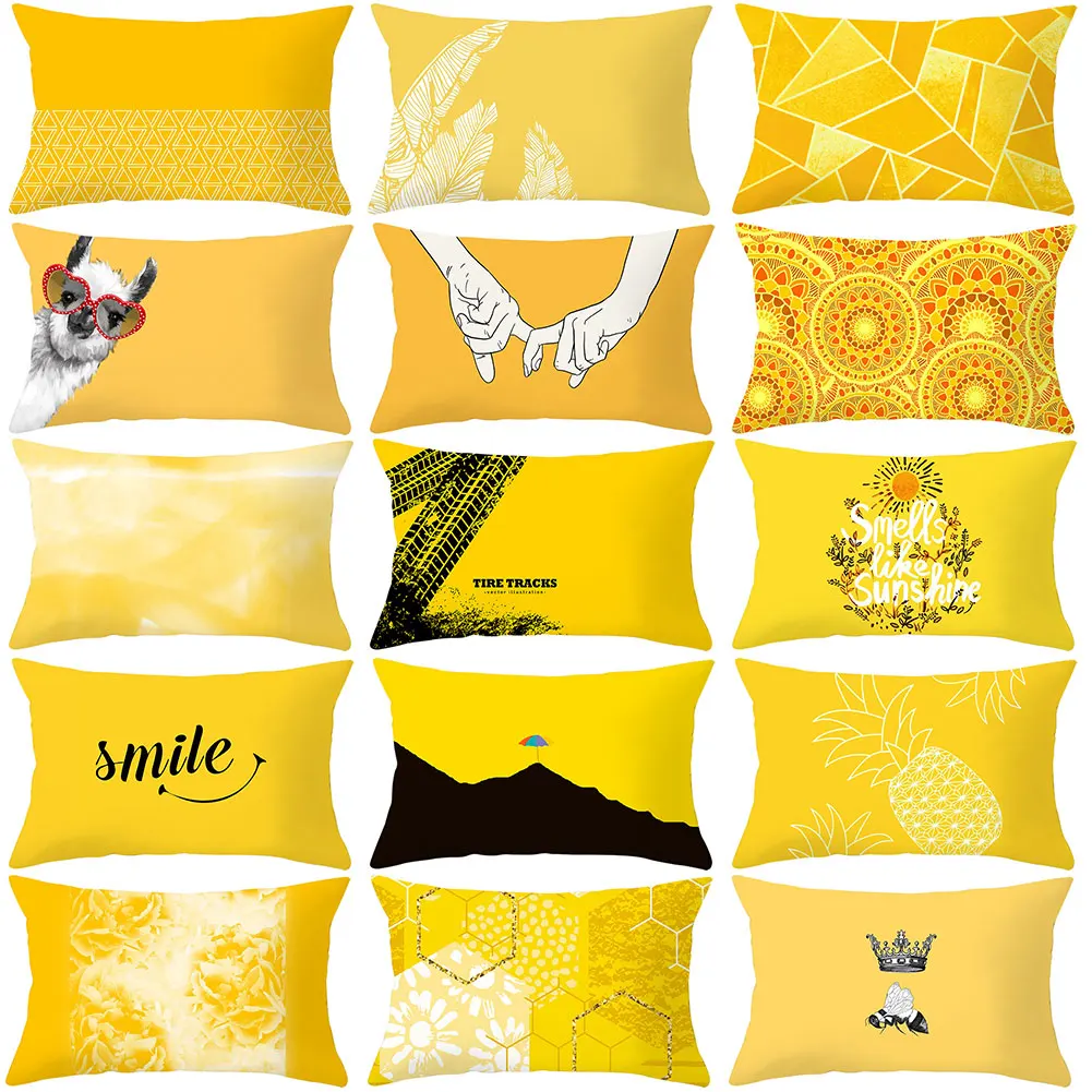 Мягкий чехол для подушки из полиэстера персикового цвета дома офиса дивана