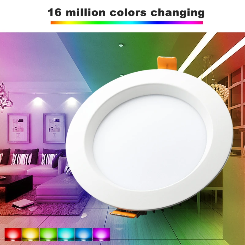 GLEDOPTO Zigbee ZLL 6 Вт/9 Вт/12 Вт RGB + CCT светодиодный потолочный светильник Умный дом