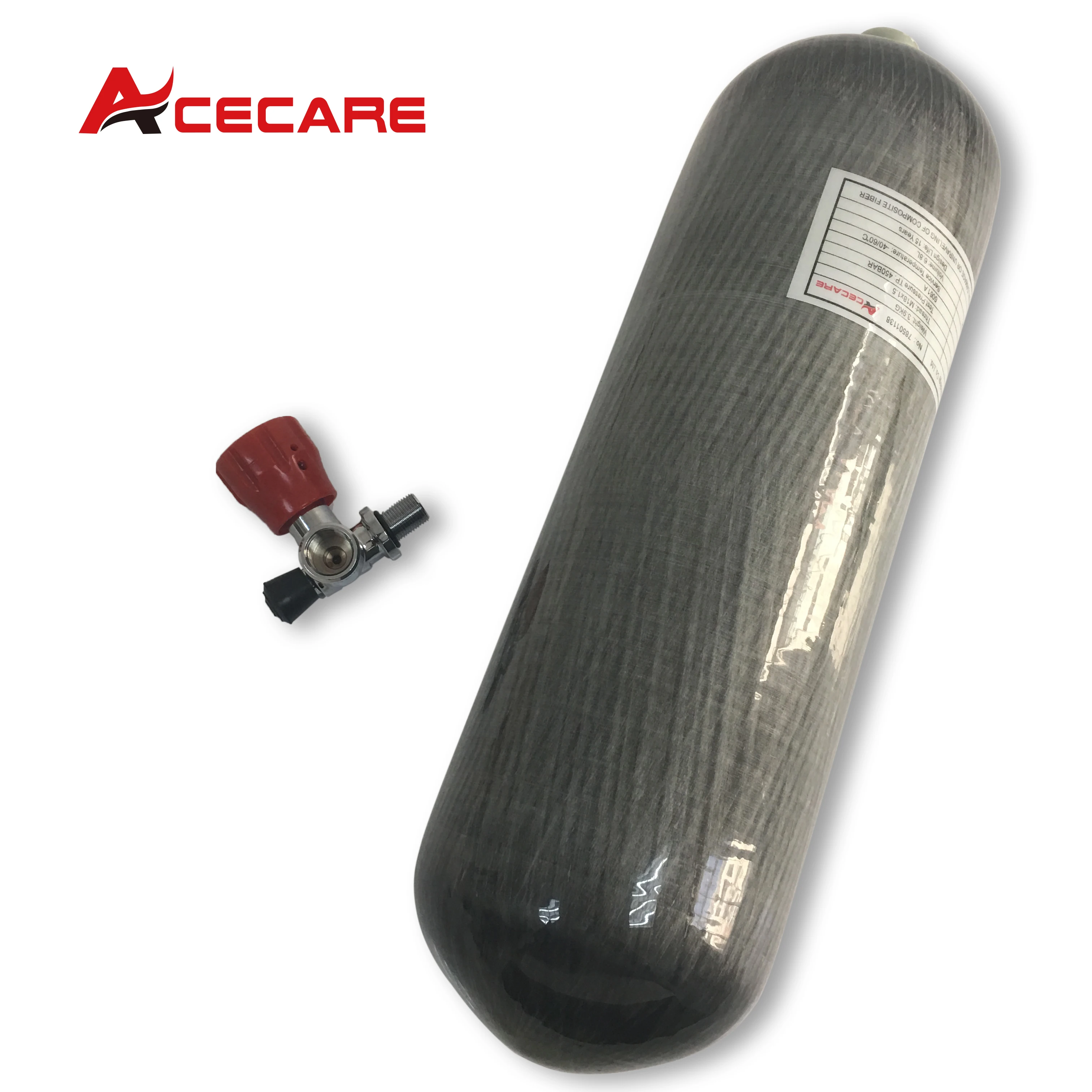 AC16811 Acecare цилиндры из углеродного волокна 6 8 л PCP Пейнтбольный бак сжатого воздуха