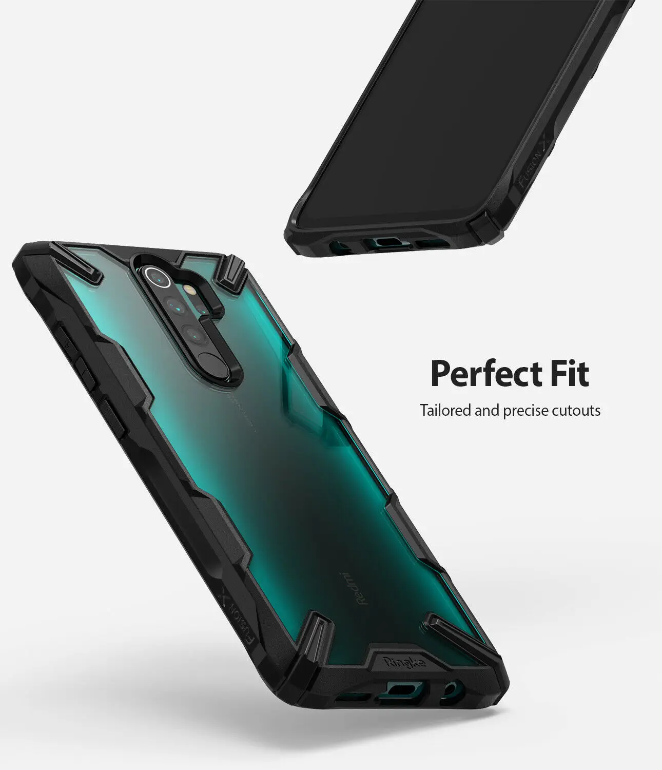 Чехол Ringke Fusion X для Xiaomi Redmi Note 8 прозрачный жесткий чехол из поликарбоната мягкий