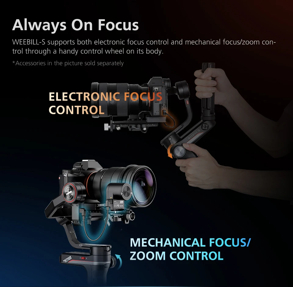 Zhiyun Weebill S 3-осевая трансмитная камера ручной карданный стабилизатор для почти всех беззеркальных камер с максимальным напряжением 3 кг с OLED