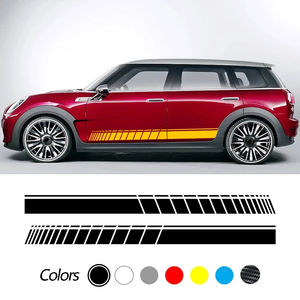 

Наклейка на боковую дверь автомобиля, наклейка в полоску для MINI Cooper Clubman Counrtyman F54 F55 F60 R55 R56 R60, универсальные автомобильные аксессуары