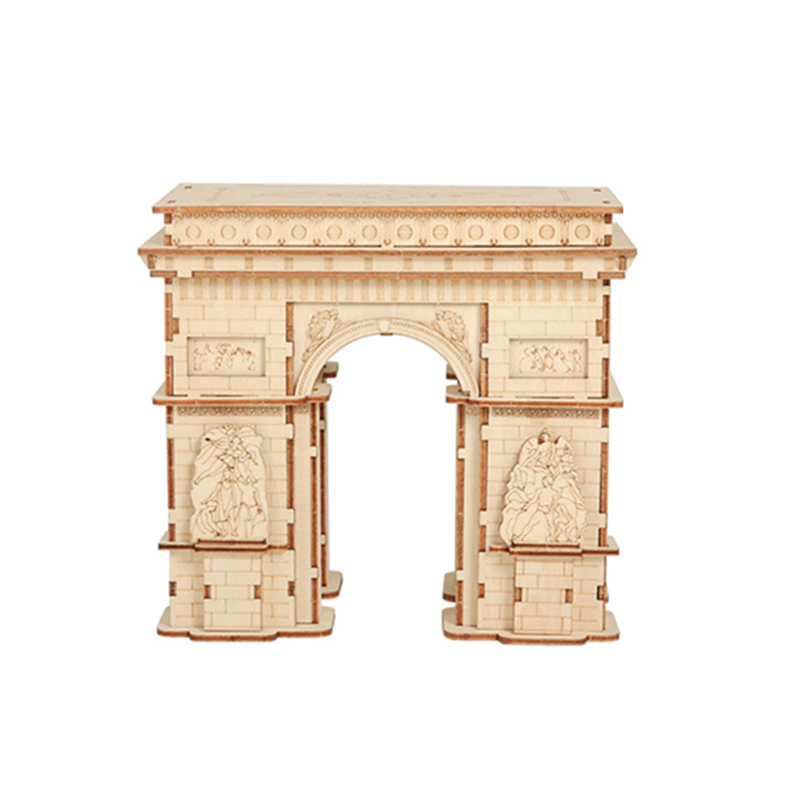 

Assembly Toy Kits with Wooden Model 3D DIY Rotatable Puzzle Game Durable Environmently Friendly for Children Adult REME889