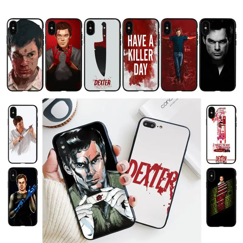 

YNDFCNB Dexter Phone Case For iphone 13 11 8 7 6 6S Plus X XS MAX 5 5S se 2020 11 12pro max iphone xr case