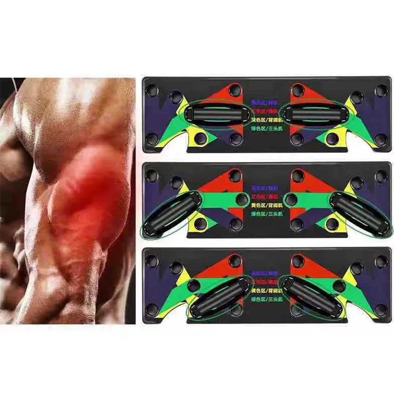 

9 in 1 Push Up Rack Training Board Abdominal Muscle Trainer Sports Home Fitness Equipment Body Building Workout Exercise
