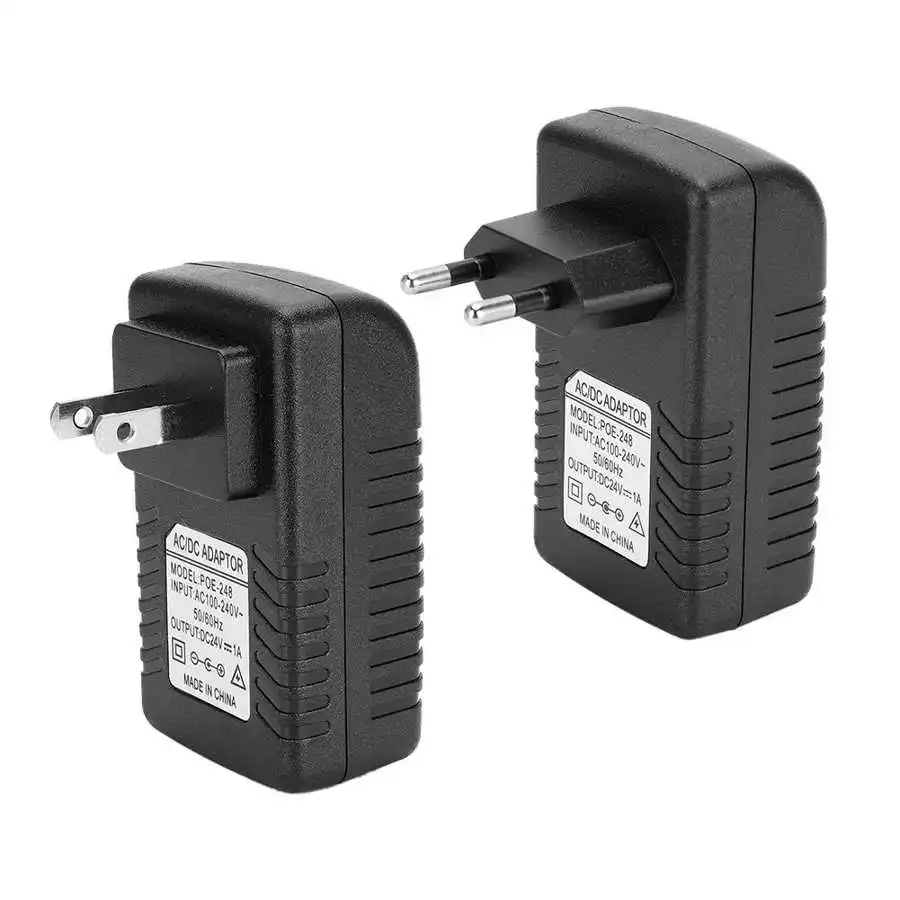 DC 24V/48V Power Adapter Plug POE Ethernet Injector Supply 1A/0 5A | Безопасность и защита