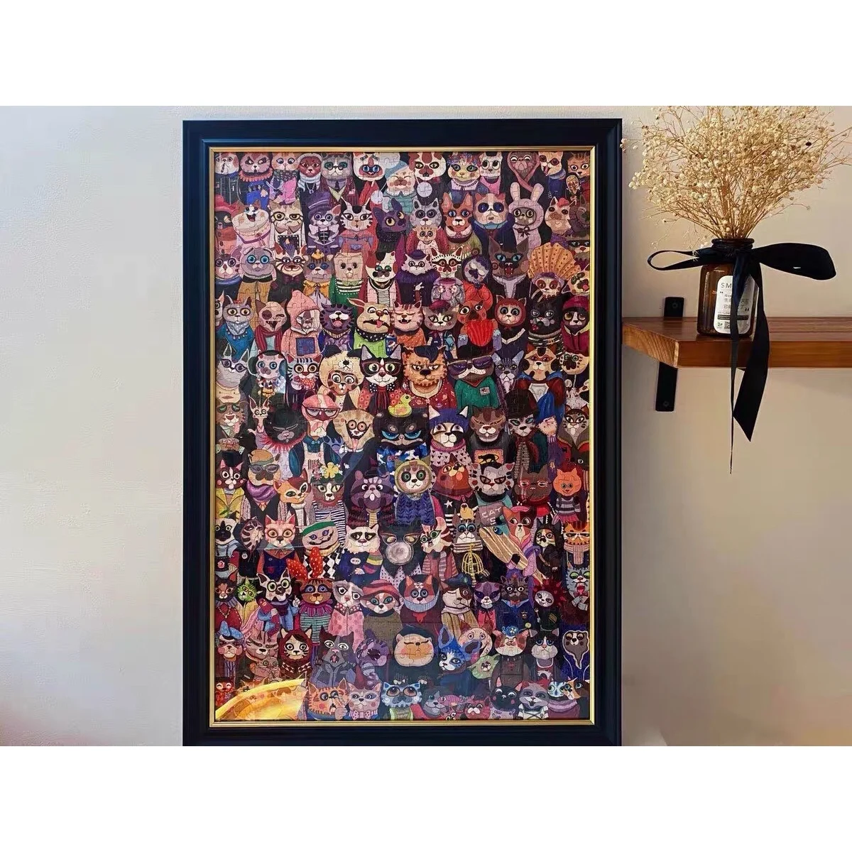 Микеланджело детские игрушки головоломка Монтессори Кот Деревянный Пазл 1000 2000