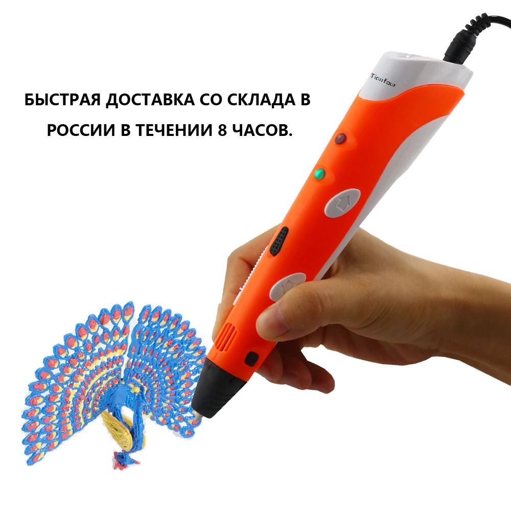 3d ручка Tianfour для 3D печати сделай сам с 1 75 мм ABS нитью креативная игрушка подарок на