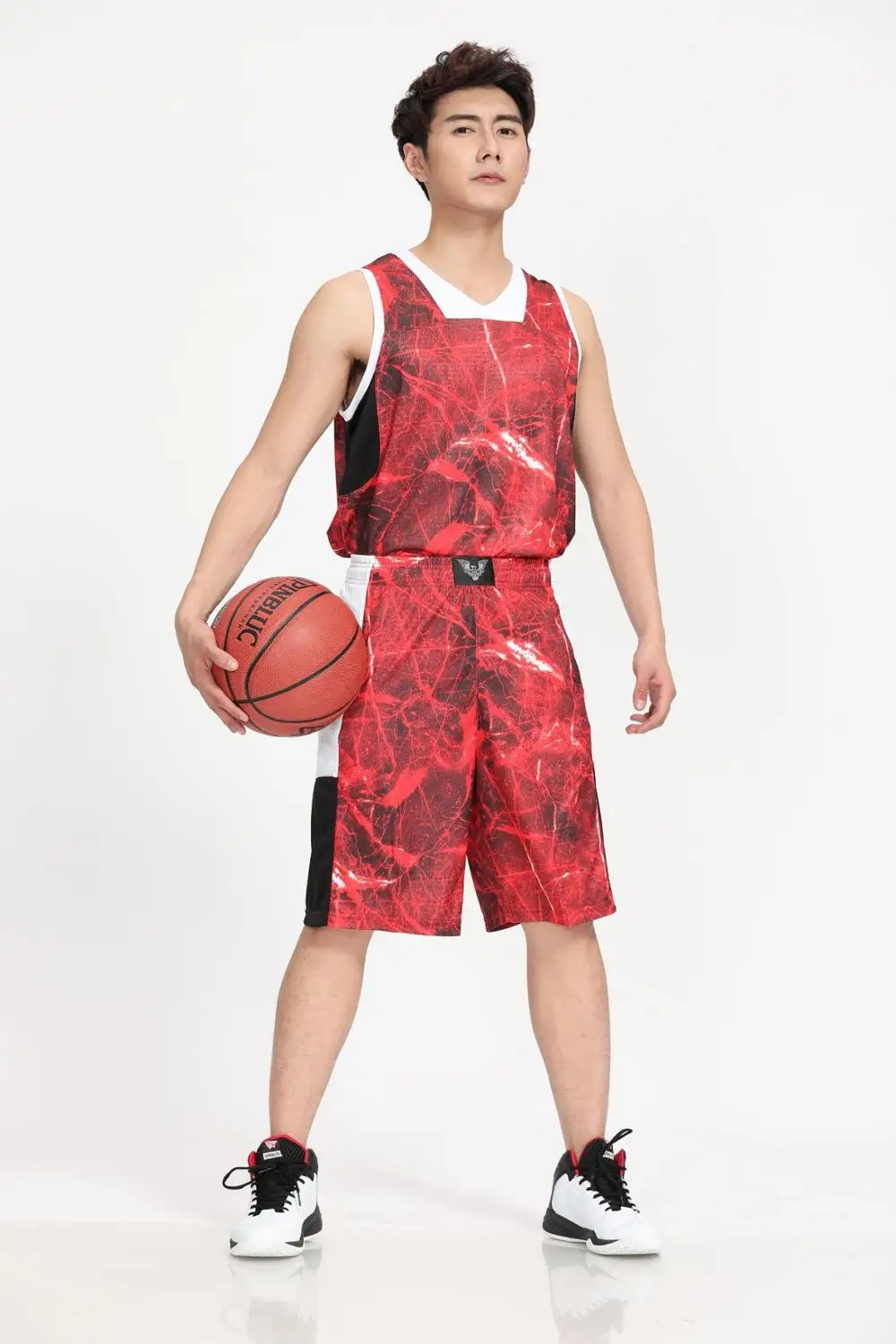 DIY Customized Men Basketball Set Uniforms kits Big Size Sweat absorption Jerseys Sports Suits Training for students | Спорт и