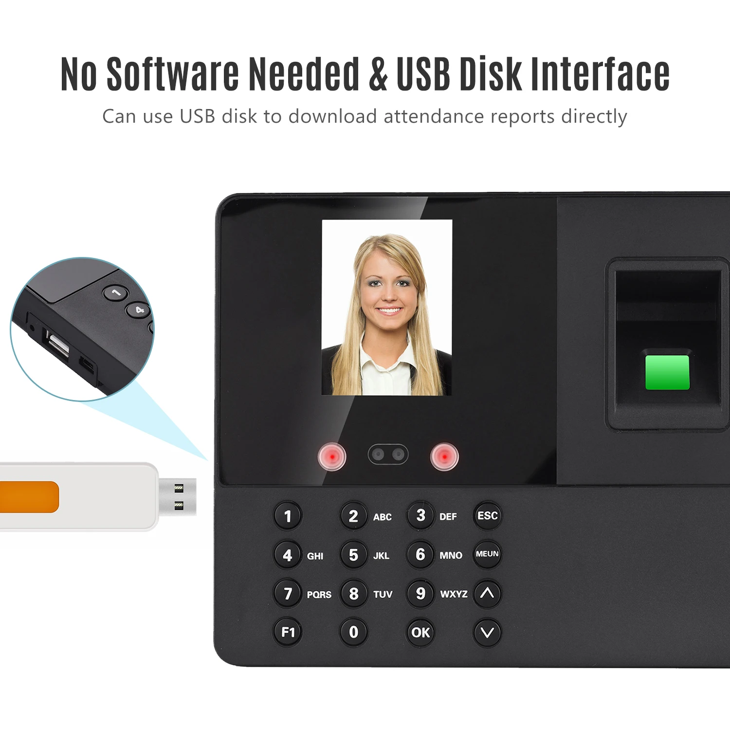 Биометрический прибор для распознавания отпечатков лица и паролей система