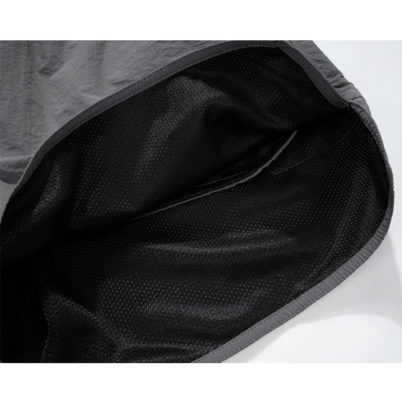 

Aolamegs Casual Shorts Men Women Solid Ribbon Elastic Waist Short Man Couple High Street Hip Hop Streetwear Summer Running Pants