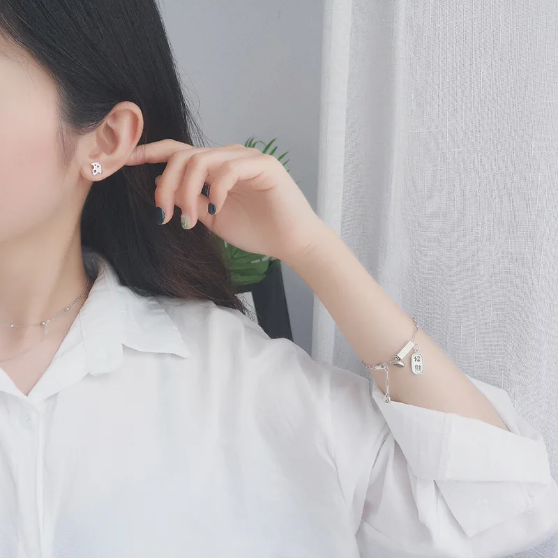 

La Monada Minimalist Sterling Silver Stud Earrings Women Irregular Cheese 925 Silver Jewelry Woman Earrings Stud Silver 925