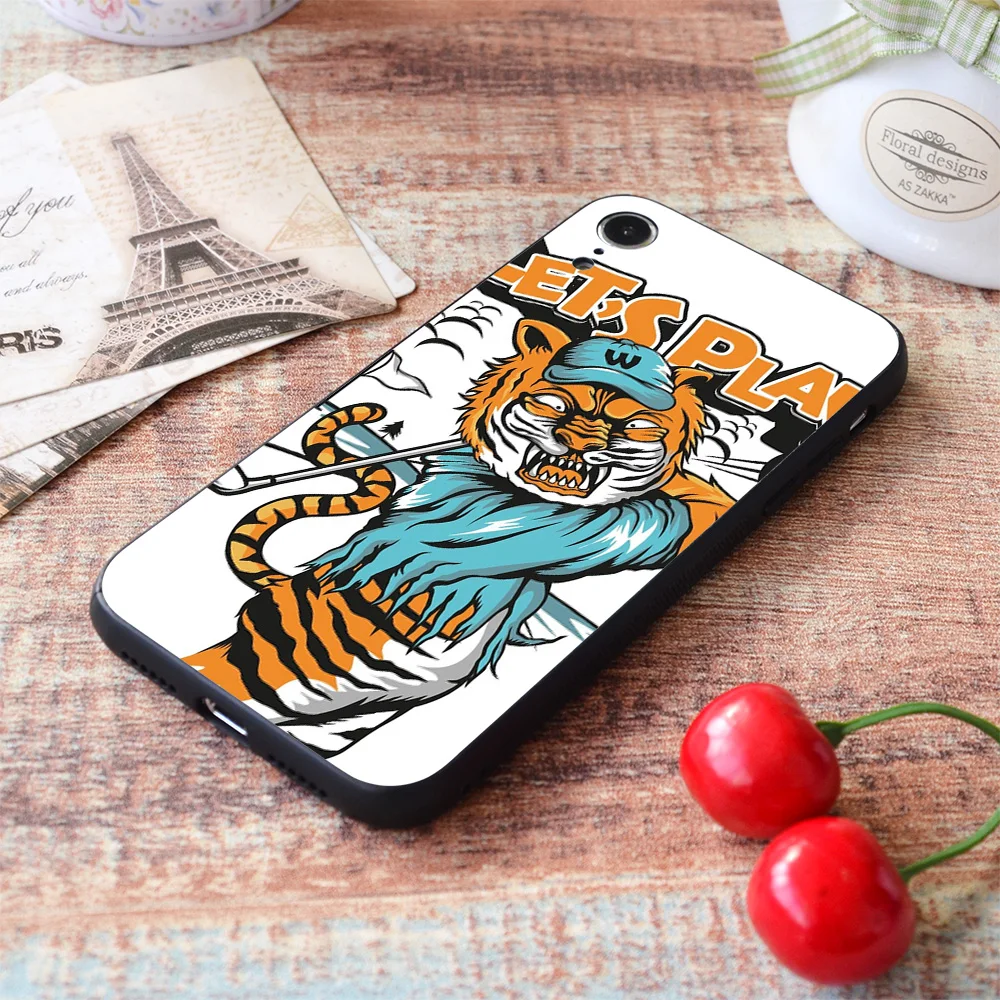 for iphone tiger golfer soft tpu border apple iphone case free global shipping