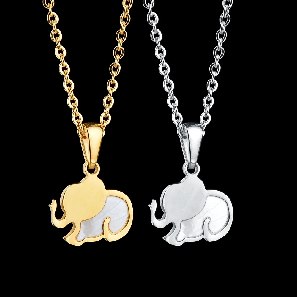 

Stainless Steel Punk Rock Vintage Animal Elephent Pendant Necklace Hip Hop Retro Fashion Jewelry Necklaces for Women Men