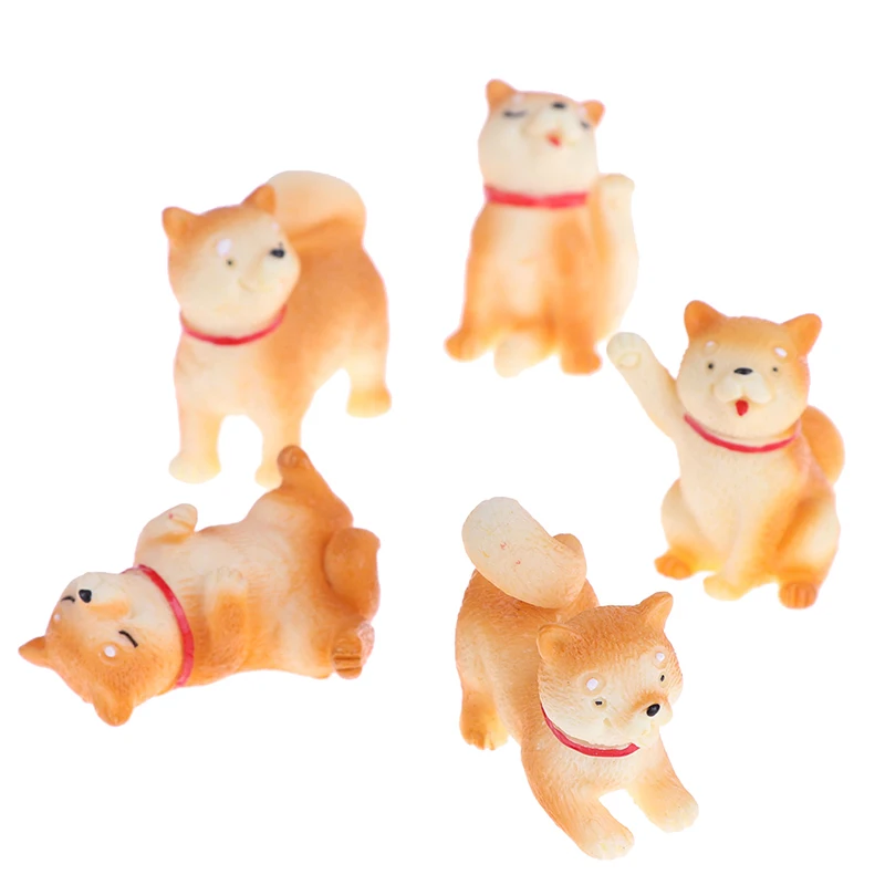 Миниатюрное украшение для торта в виде милой собаки из смолы гномы моховые