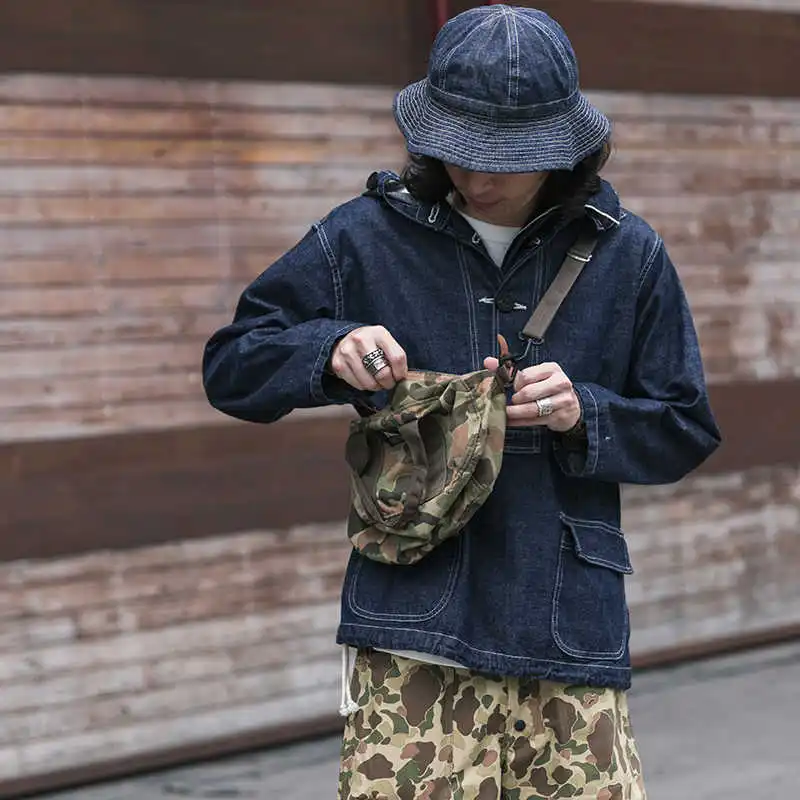 

Dungaree USN Bronson Parka WW2 Submariner Pullover Deck Smock Naval Relaxed Fit
