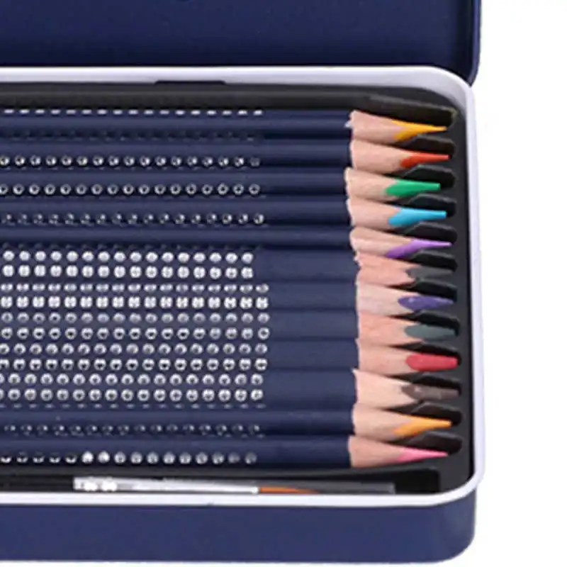 12/24 Colors Professional Watercolor Pencils Sets Water Soluble Coloring For Kids Adults Drawing Pencil | Игрушки и хобби