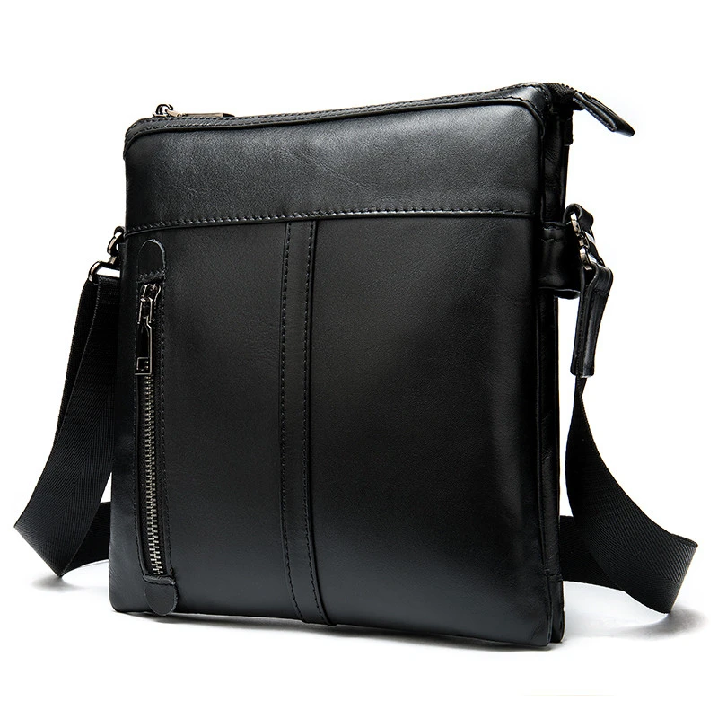 

Messenger Bag Men's Genuine Leather Shoulder Bag For Men Leather Fashion Small Flap Male Crossbody Bags Handbags New Style
