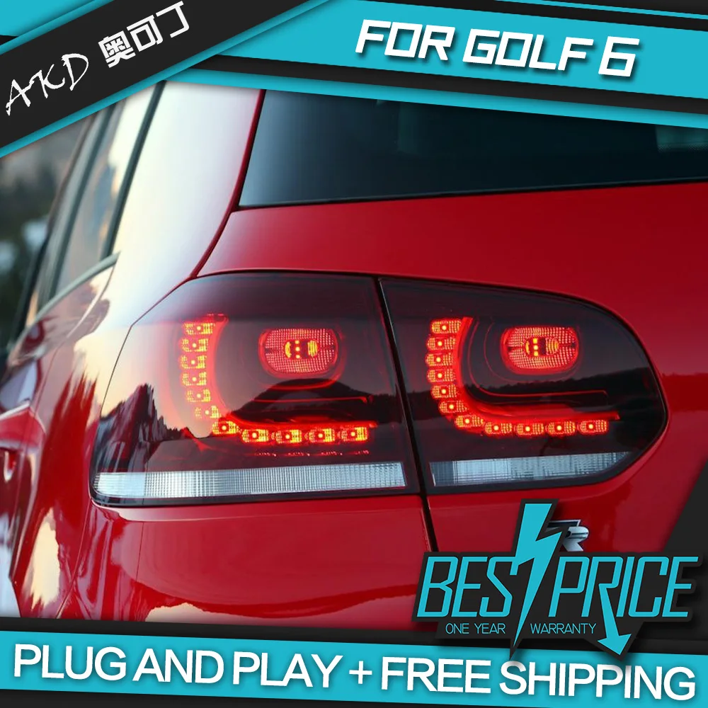 АКД автомобильного тюнинга задних фонарей для VW Golf 6 Golf6 MK6 R20 сигнальных огней