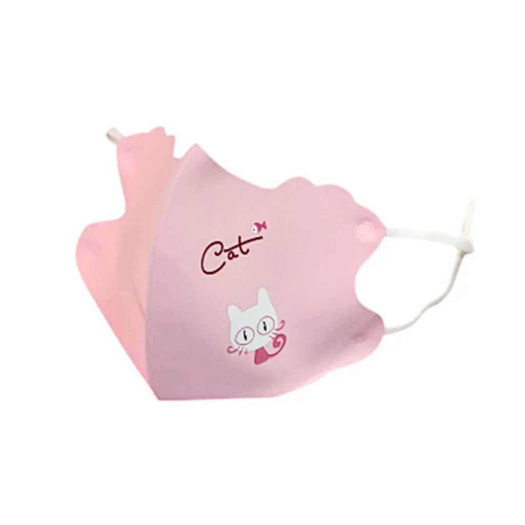 Facemask Kids Washable Anti Dust Cycling Masks Anti-ultraviolet Cartoon Print Face Mask Sports Cotton Mascarilla Outdoors Masque | Спорт и