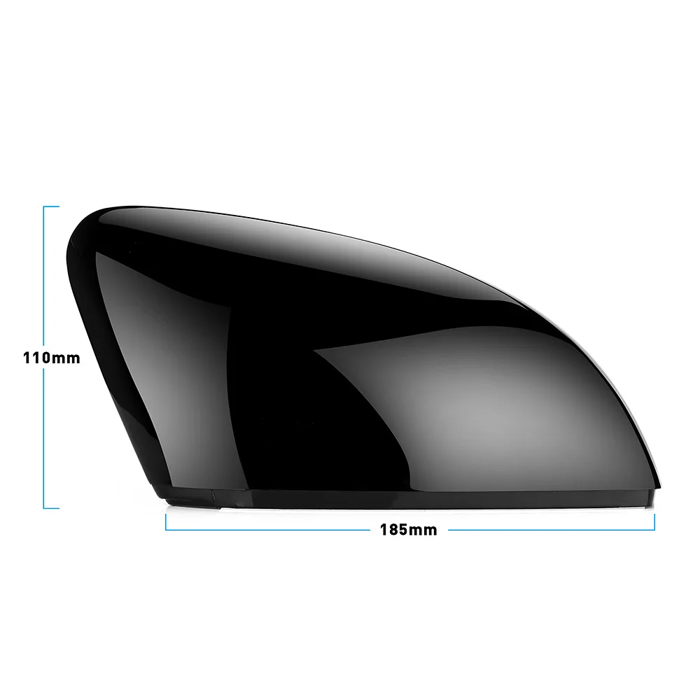 

2 pieces For Volkswagen VW Polo MK5 6C with indicator ABS Side Rear view Mirror Cover Replacement Caps Shell Trim Black