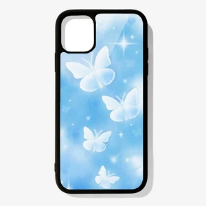 Phone Case For IPhone 12 13 Mini 11 Pro XS Max X XR 6 7 8 Plus SE20 High Quality TPU Silicon Cover Butterfly Sky