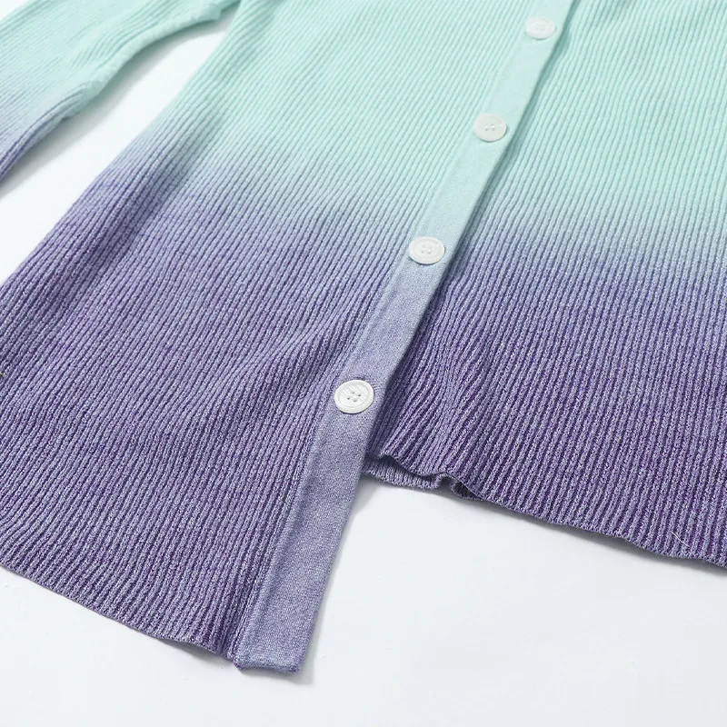 Taew same sweater 2020 new women's lazy style slim cardigan medium length tapered Knitted Top autumn |