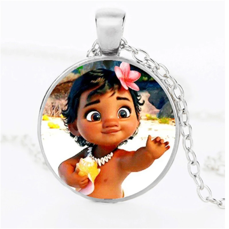 Аниме бронзовое покрытие ювелирные изделия со стеклянным кабошоном фильм Моана