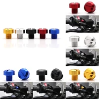 2pcs universal motorcycle rear view mirror hole plug screw bolts covers caps clockwise cnc m101 25 for accessories yamaha honda
