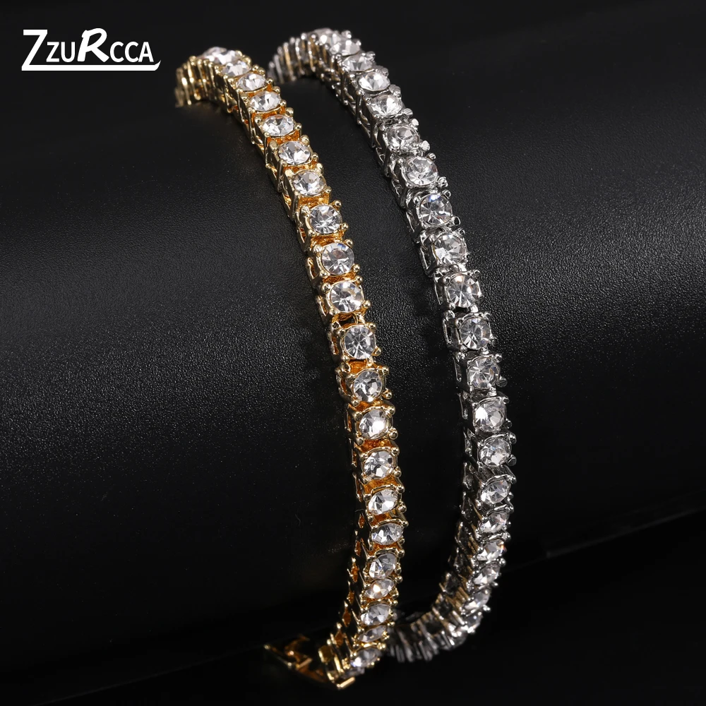 

Hip Hop Tennis Chain Wrist Bracelet for Women Brilliant AAA Cubic Zicron Femme Friends Jewelry Wedding pulseras mujer