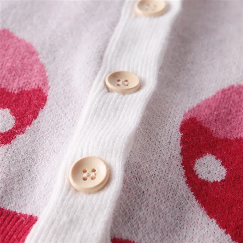 Детский свитер осенний кардиган для девочек вязаная детская одежда