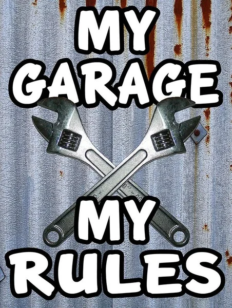 

Жестяной знак My Garage My Rules, художественное настенное украшение, винтажный алюминиевый Ретро металлический знак, железная живопись, винтажный декоративный знак,