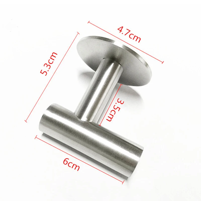

1PC Stainless Steel Self Adhesive Hook Waterproof Moisture-Proof Wall-hanging Hook Towel Hanger For Home Storage Accessories