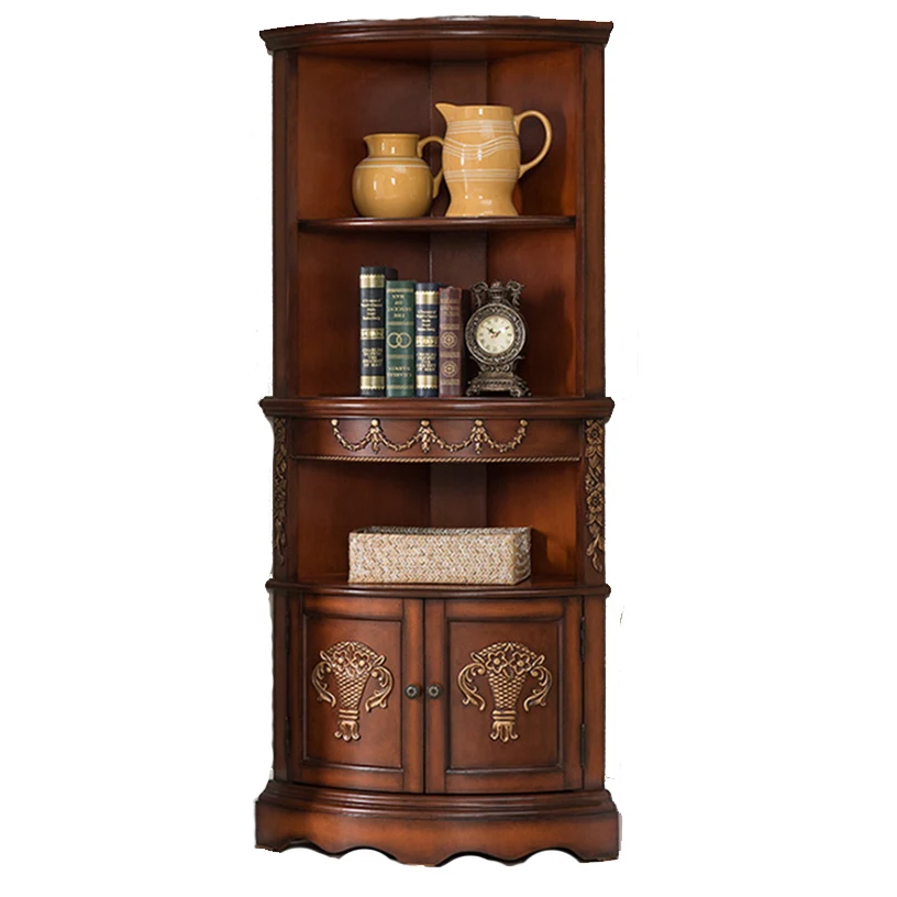 Meuble rangement книжный шкаф estanteria madera потертый шик armoire de витрина деревянная мебель для