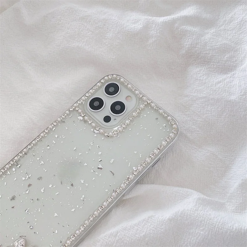 

Luxury Epoxy Rhinestone for iphonoe12/11for iphoneX/XR mobile phone case for iPhone8plus net red female models