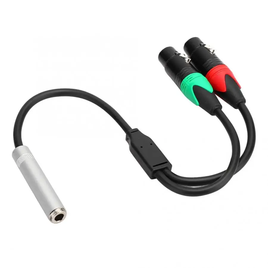 Высокое качество 0 3 м 24AWG Чистая медь двойной щит 6 35 женский XLR Женский аудио