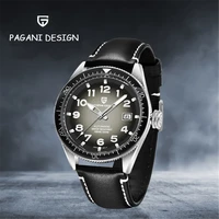 pagani design 2021 leather luxury high strengthening glass night light pointer japanese movement nh35 mechanical watch u%d0%b0%d1%81%d1%8b