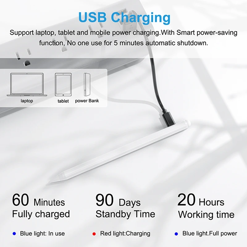 Стилус для Apple pencil стилус iPad Pro 3-го 6-го 2018 7-го поколения Mnin 5-го 2019 air | Компьютеры и