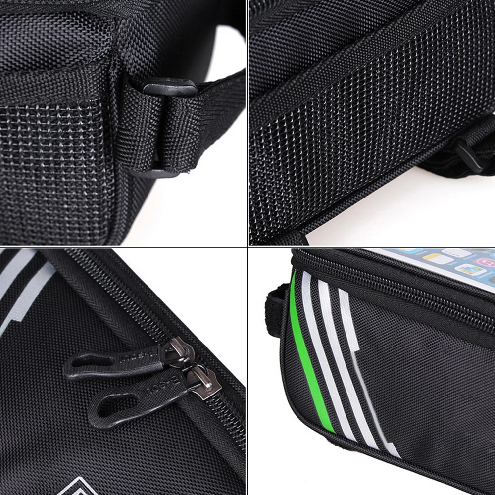 

Bicycle Bag Cycling Accessories Waterproof Touch Screen MTB Frame Front Tube Storage Mountain Road Bike Bag For 5.0- 5.7In Phone