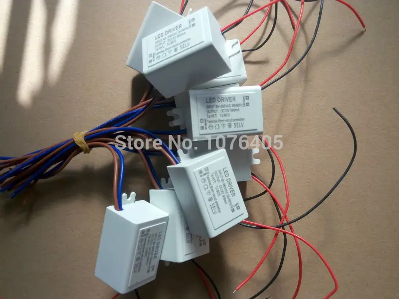 5 шт. DIY Мини светодиодный Питание AC/DC адаптеры 6 Вт 500mA драйвер 100-240 В до 12 В/гнездо |