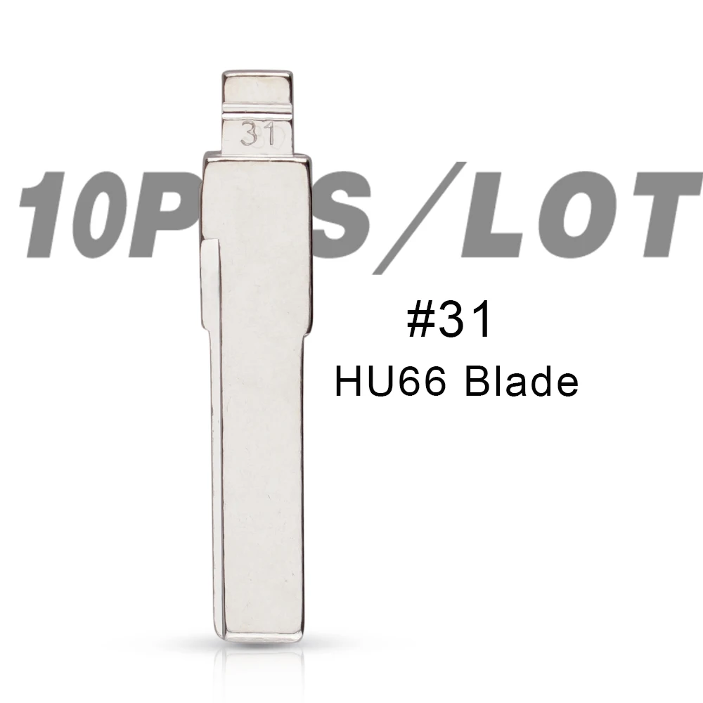 10 шт./лот 31 KD лезвие ключа HU66 HAA Автомобильный ключ № для VW Passat Bora Seat Skoda KEYDIY машины