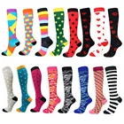 Компрессионные носки для мужчин и женщин, нейлон, для спорта на открытом воздухе, гоночные, для бега, для путешествий, для активного отдыха, чулки ниже колена, высокое давление ног