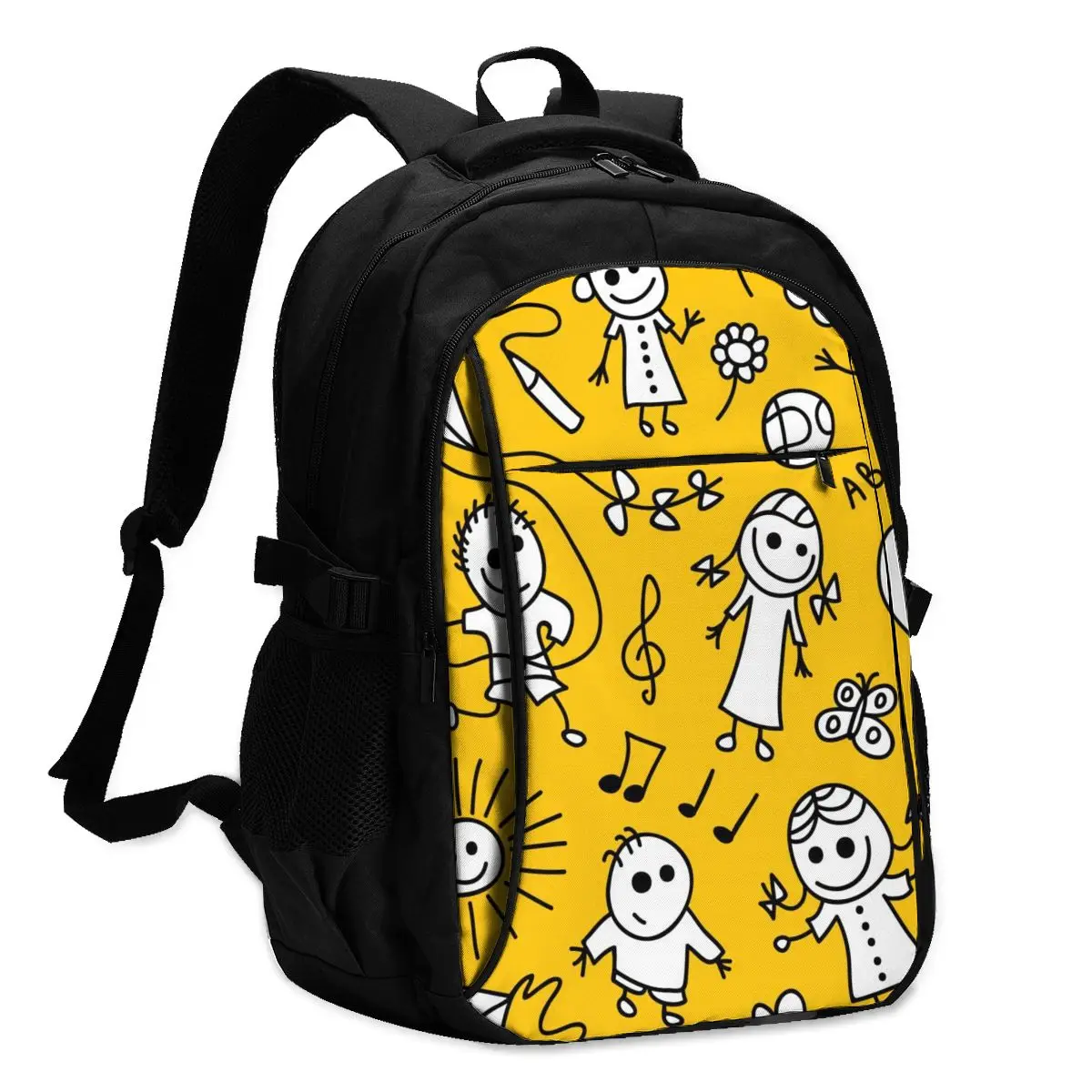 Школьные сумки для мальчиков и девочек детские с забавным рисунком USB-зарядкой